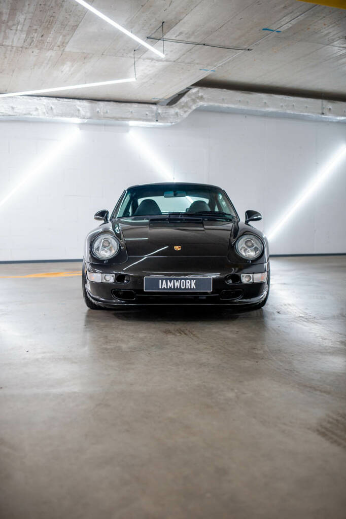 Porsche Techart pohled zepředu na vyleštěné auto
